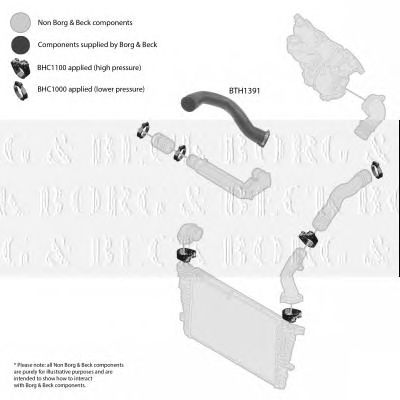 BORG & BECK bth1391 -  Трубка нагнетаемого воздуха